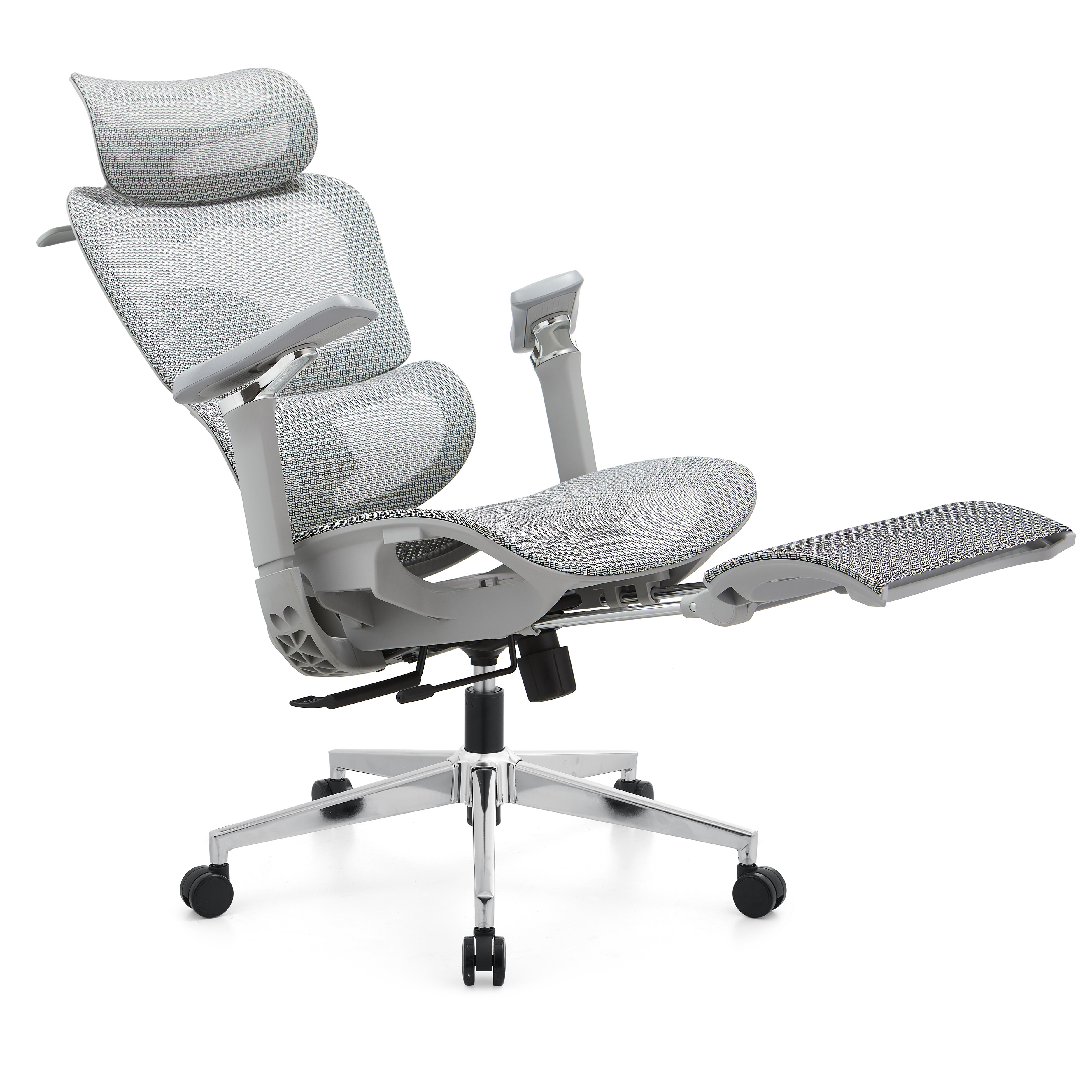 T2688A-W-Adjustable retractable foot rest